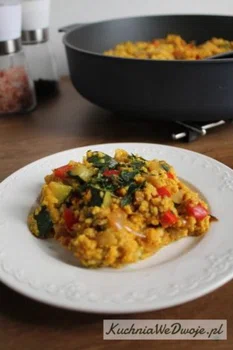 Kasza jaglana z warzywami w curry