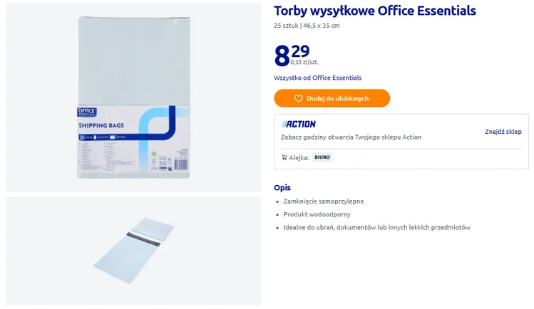 Zdjęcie Te torby wysyłkowe z Action za 8 zł to hit! Wodoodporne, z gotową taśmą - kto sprzedaje na Vinted, czy Olx musi je mieć #1