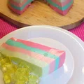 Kolorowy sernik na zimno