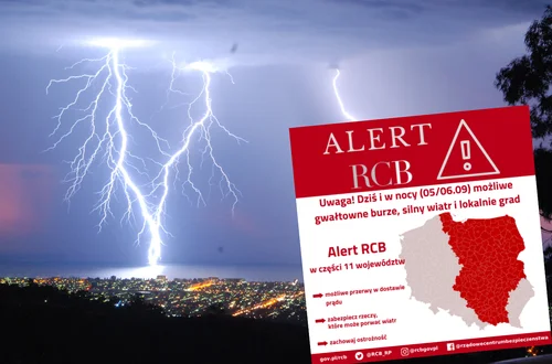 Alert RCB dla 11 województw! Gwałtowne burze, grad i wiatr do 85 km/h!