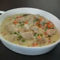 Marchewkowo-groszkowa potrawka z kurczaka