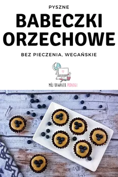 Babeczki z kremem orzechowym (bez pieczenia, bez cuku)