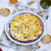 Omlet z ziemniakami i cukinią