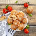 Nadziane bułeczki (z szynką i pieczarkami)