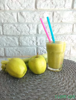 Koktalj z selera naciowego, jabłkiem i kiwi
