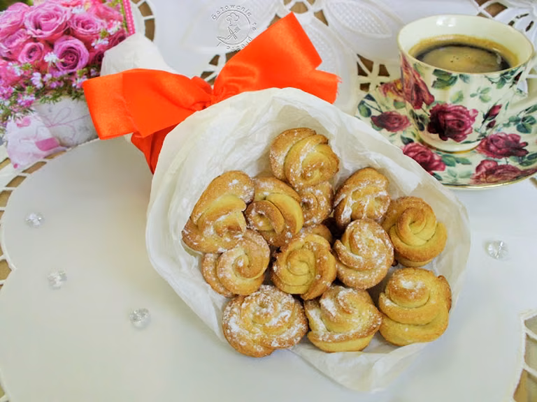 Ciastka Kruche Różyczki