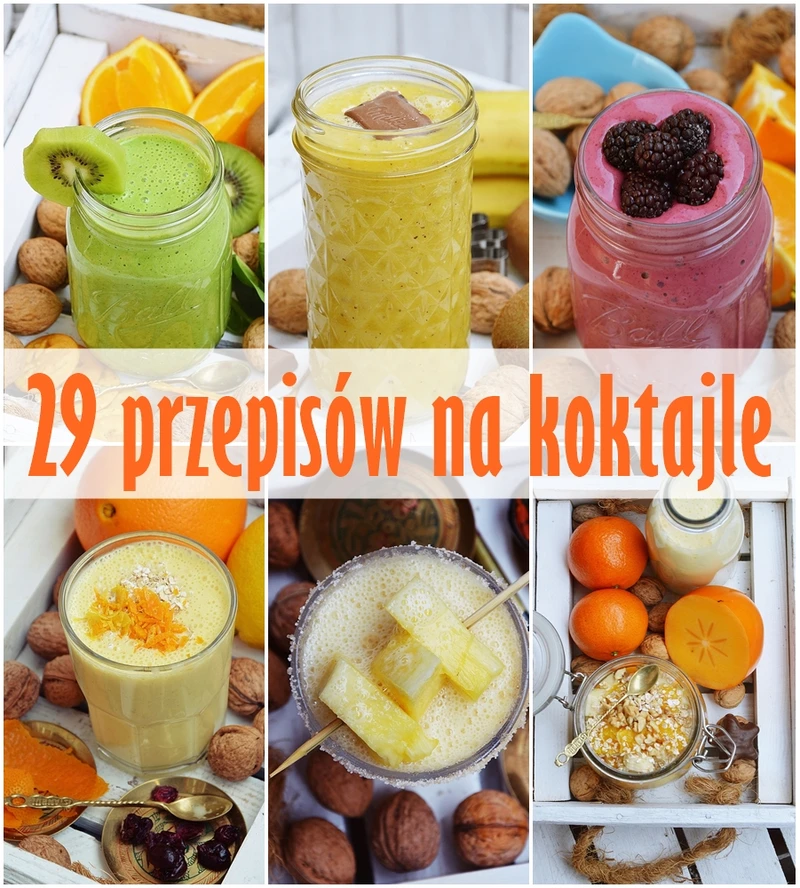 29 przepisów na koktajle