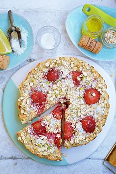 Fit ciasto z truskawkami