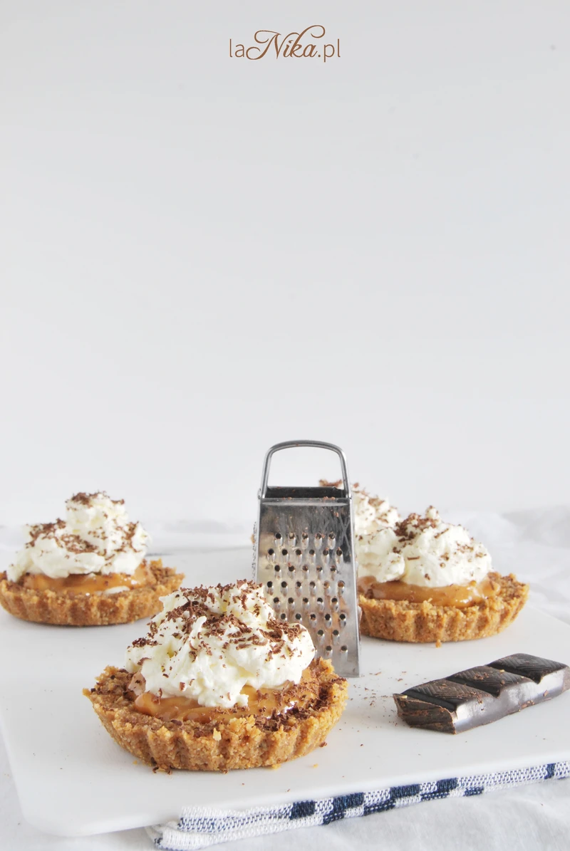 Banoffee pie w formie kruchych babeczek