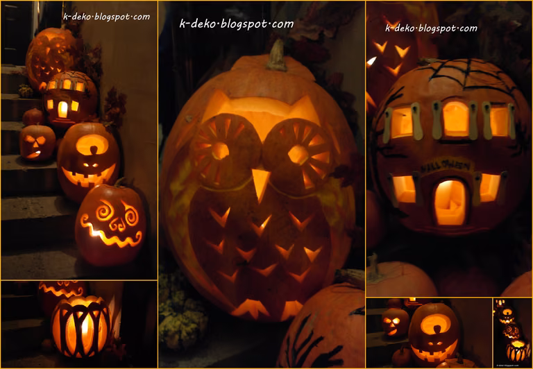 Dynie na Halloween-dużo wzorów