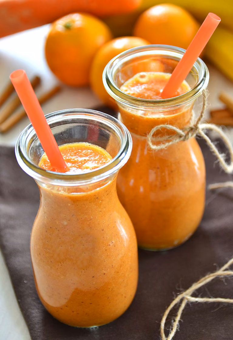Smoothie marchewkowe z cynamonem