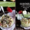 Surówka z selera naciowego, jabłka i prażonego słonecznika