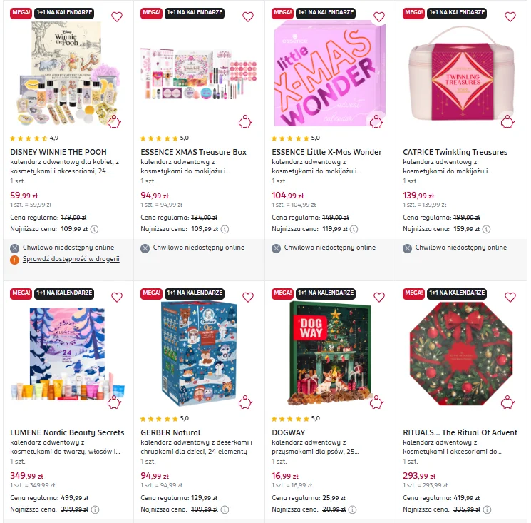 Zdjęcie W Rossmannie promocja 1+1 gratis tylko przez 4 dni! Te kalendarze adwentowe absolutny hit grudnia #6
