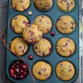 Muffinki piernikowe z żurawiną i czekoladą