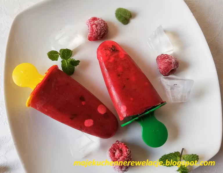 Sorbet malinowo-miętowy (bez cukru)