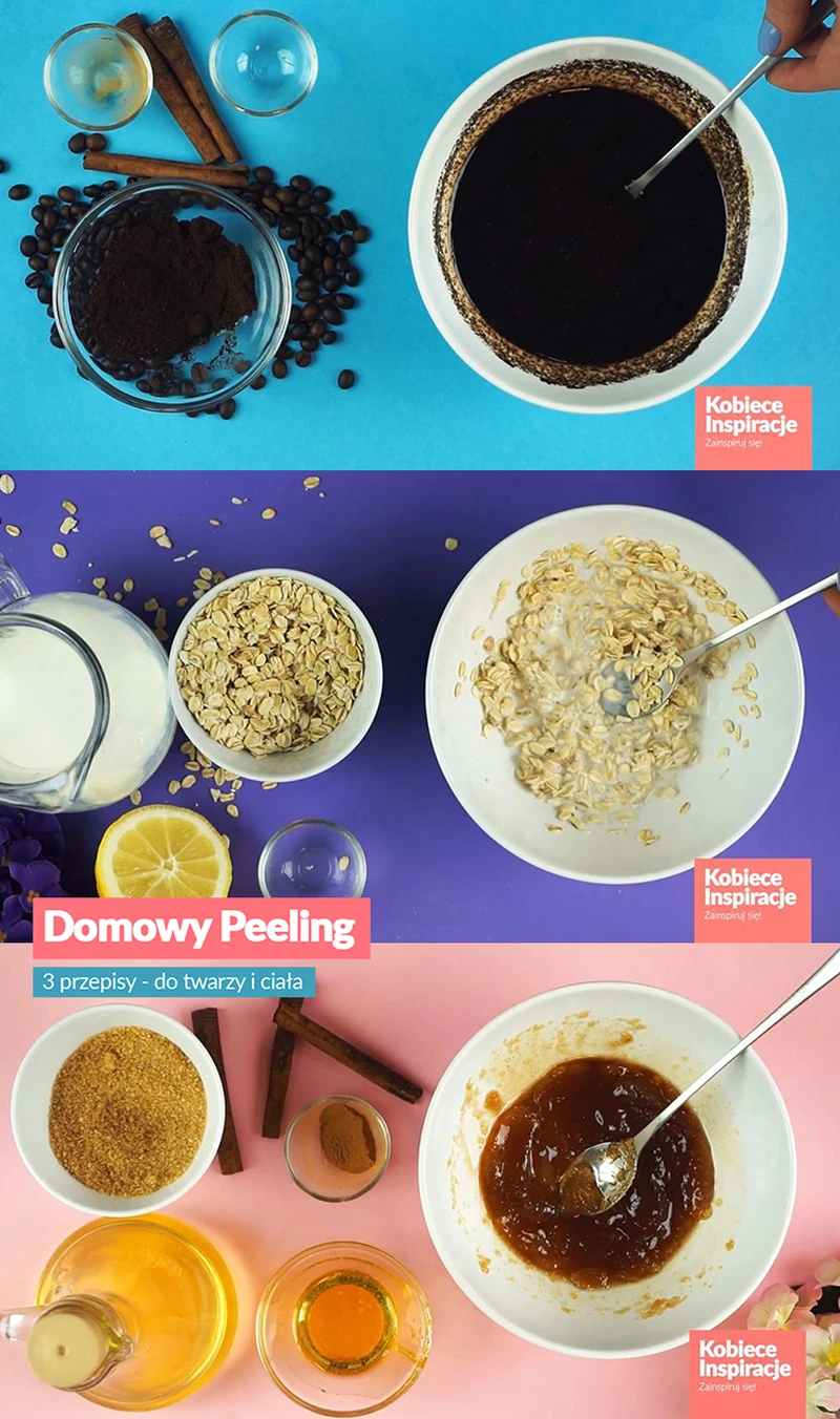 Domowy peeling - 3 przepisy - do twarzy i ciała