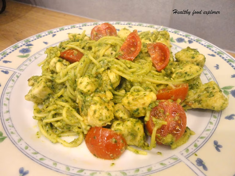 Spaghetti z pesto z rukoli