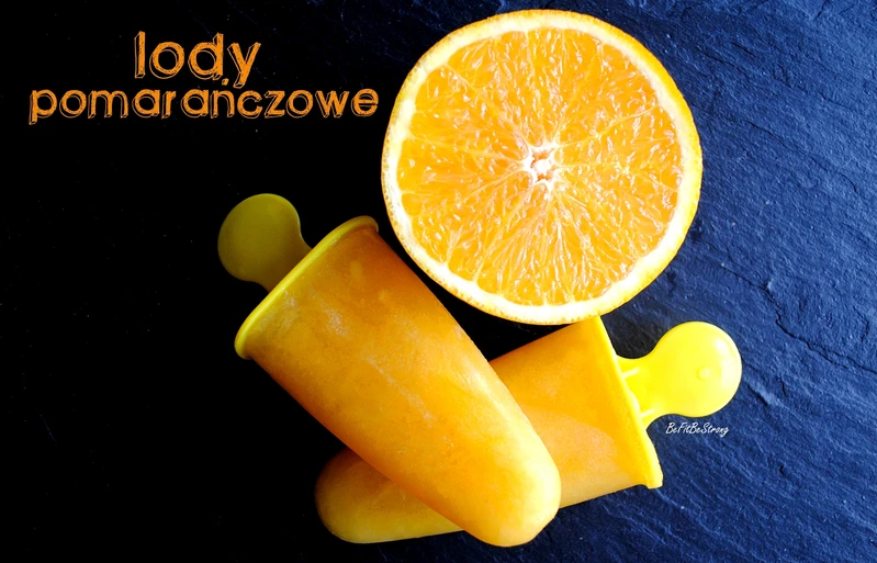 Jednoskładnikowe lody pomarańczowe
