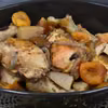 Pieczone udka z gruszkami
