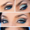 Błękitny make up