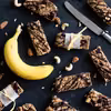 batony energetyczne bananowo-orzechowe z płatkami owsianymi