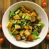 Środa: Panzanella (sałatka chlebowa z grilowanymi warzywami)