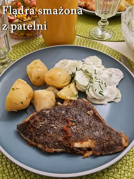 Flądra smażona z patelni - Damsko-męskie spojrzenie na kuchnię