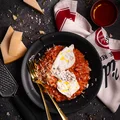 Extra kremowe, pomidorowe risotto z mascarpone i burratą