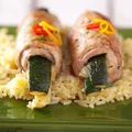 Zrazy z grillowaną cukinią i kozim serem