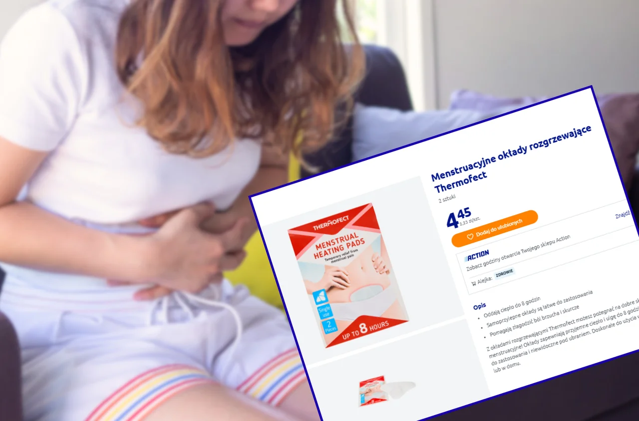 Ten gadżet z Action za 4 zł powinna znać każda kobieta! Dyskretny, założysz kiedy chcesz -  do 8 h ulgi od bólu i skurczy