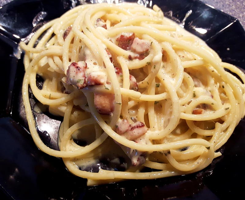 Spaghetti al'a carbonara