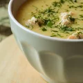 zupa kalafiorowo-ziemniaczana z pulpetami łososiowymi