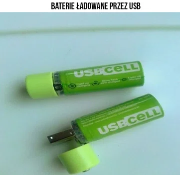 Baterie ładowane przez USB