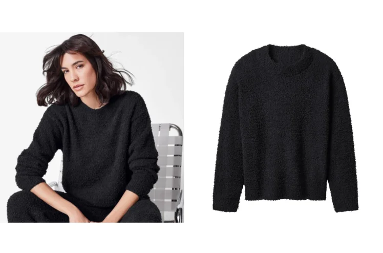 Zdjęcie Te pluszowe sweterki z Lidla za 48 zł zrobią furorę w zimowej stylizacji! Okrągły dekolt i luźny, ale kobiecy krój – idealny do legginsów, dżinsów i spódnicy #2