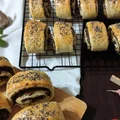 Paszteciki z pieczarkami i kapustą.
