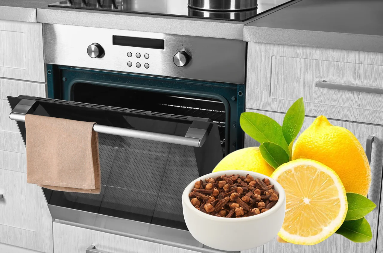 Wrzuć plaster cytryny z goździkami do piekarnika po pieczeniu – naturalne oczyszczanie i zapach świeżości!