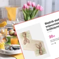 Ten bieżnik z Pepco za 20 zł to hit wielkanocnego stołu! Stonowany, ale puszyste uszka 3D robią robotę - goście będą pod wrażeniem