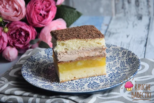 SZARLOTKA Z KREMEM CZEKOLADOWYM - PYSZNA