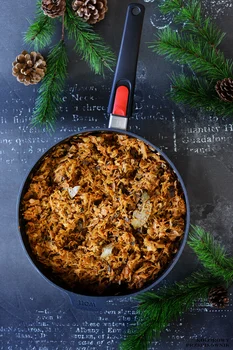 Postna kapusta z grzybami (samodzielne danie lub uniwersalny farsz do wielu dań)