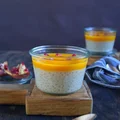 Kokosowy wegański pudding z tapioką i mango