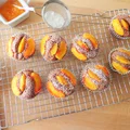 Kakaowe muffiny z brzoskwiniami