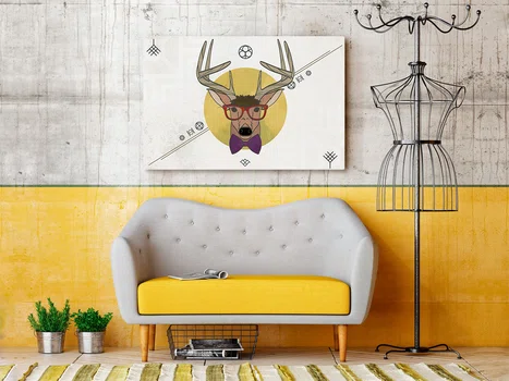 Mr Deer - nowoczesny obraz na płótnie