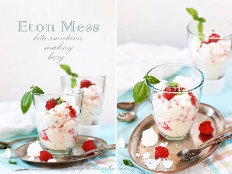Eton Mess z malinami