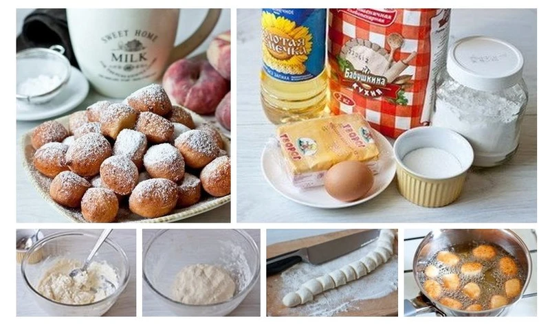 Mini pączki serowe