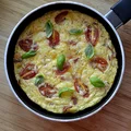Frittata z szynką i serem