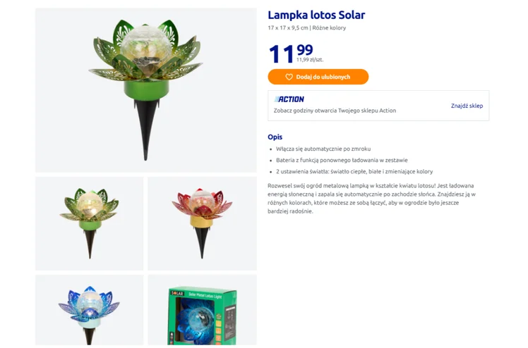 Zdjęcie Te lampki solarne z Action za 11 zł bosko odmienią ogród! Kwiaty lotosu w cudnych barwach - zero kabli i czujnik zmierzchu #1
