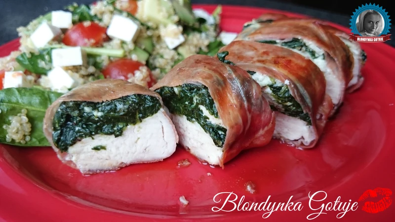 Filet z Kurczaka ze Szpinakiem w Szynce Parmeńskiej