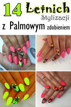 14 letnich stylizacji z palmowym zdobieniem