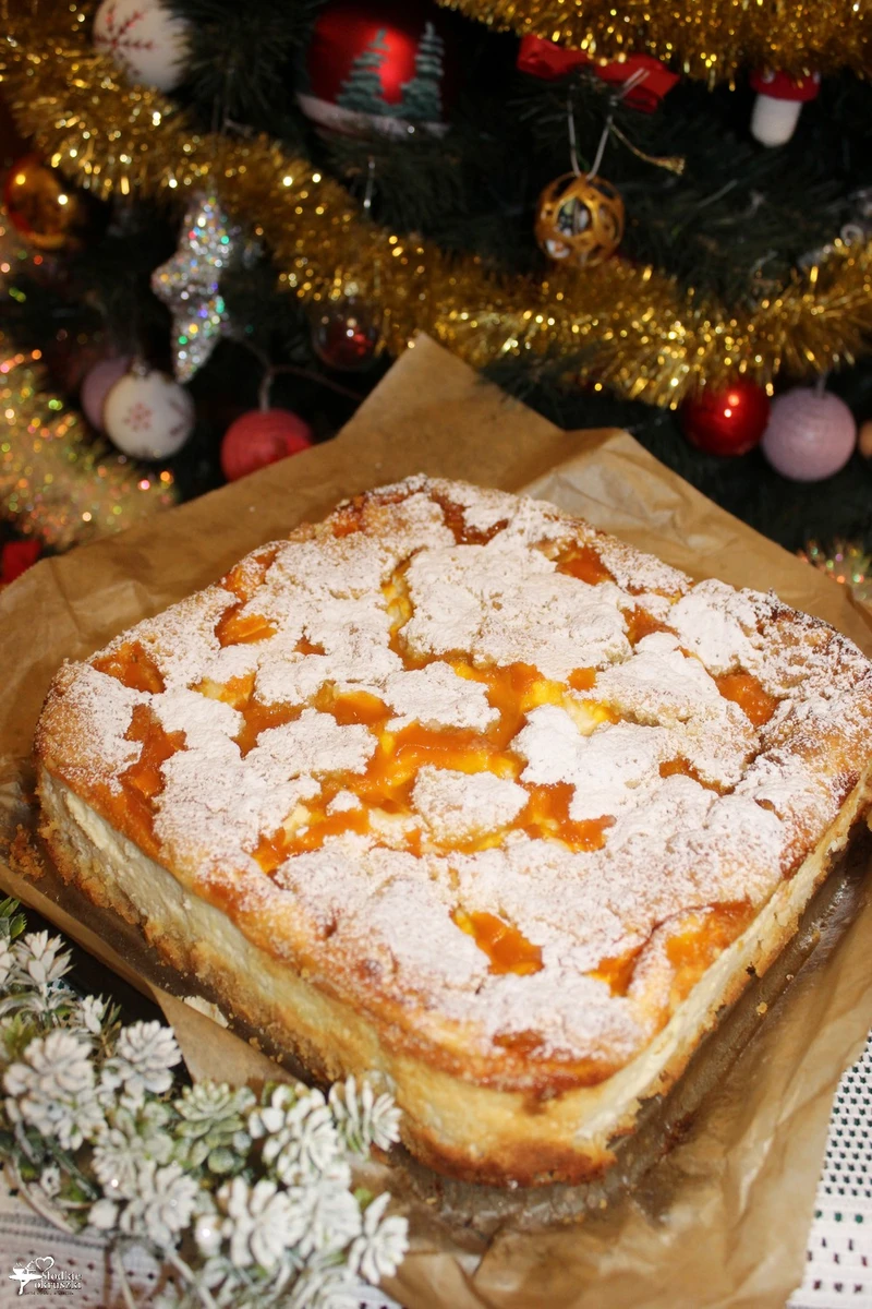 Sernik z mango (na kruchym cieście)