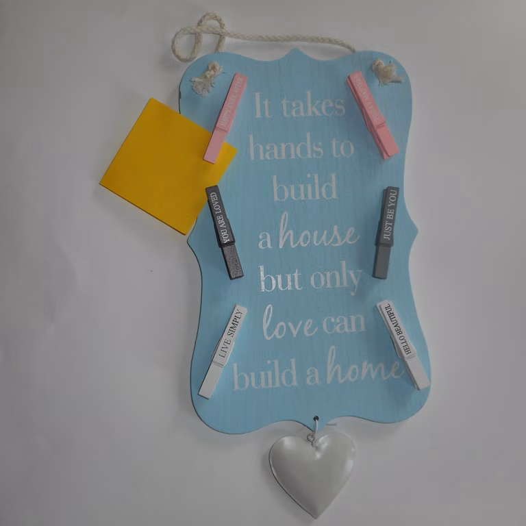 Tablica przypominająca DIY